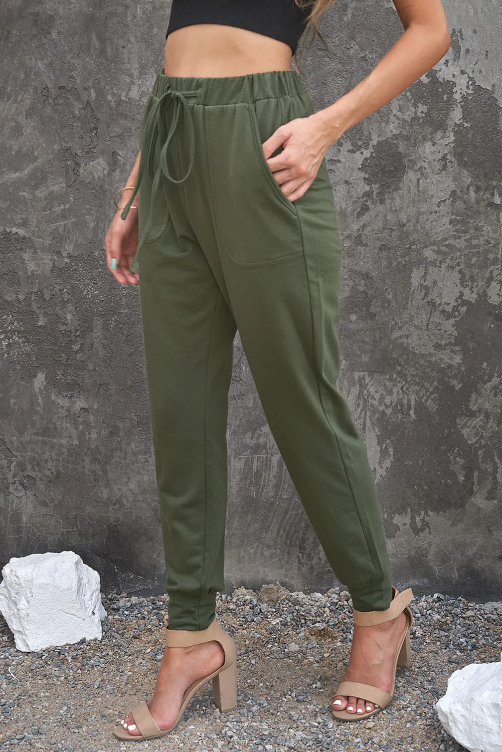 Drawstring Casual Pants