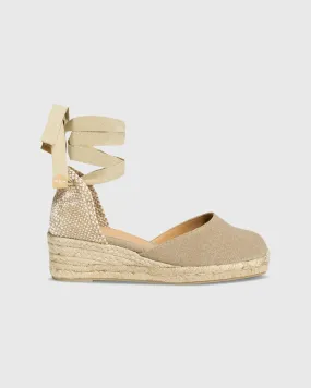 Extra Low Carina Espadrille in Sand Canvas