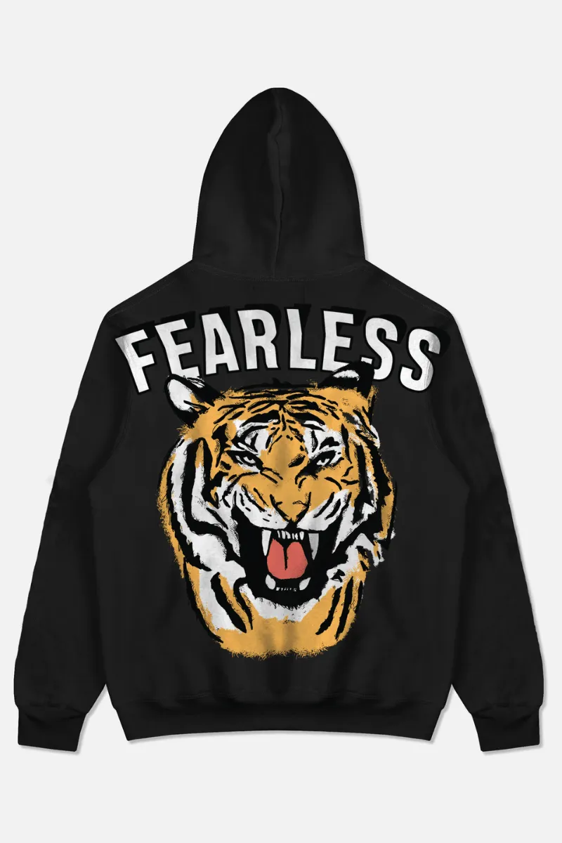 Fearless Roar Oversized Hoodie (BLACK)