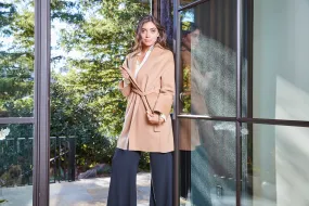 Fiorla Short Cashmere Wrap Coat