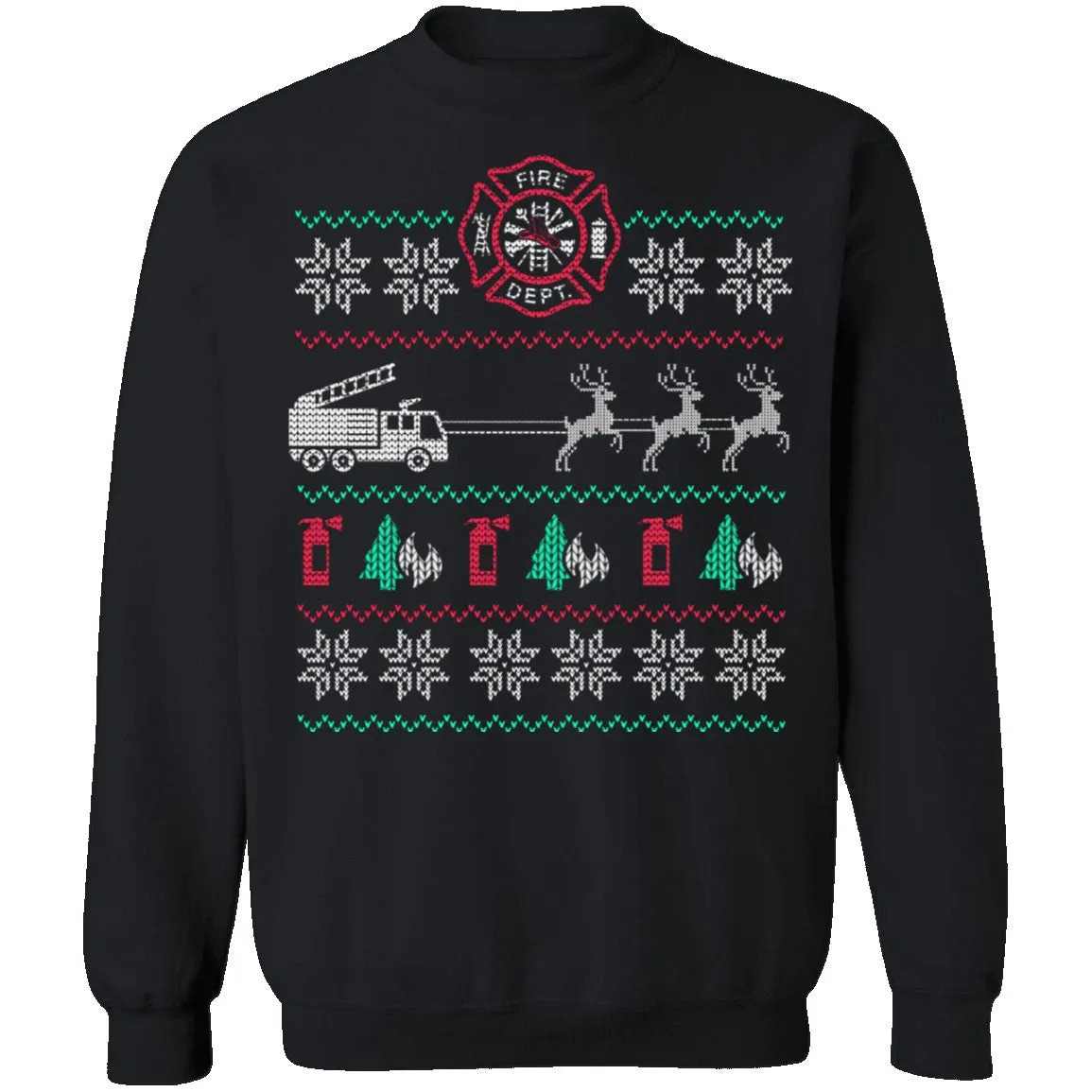 Fire Engine Ugly Christmas Sweater