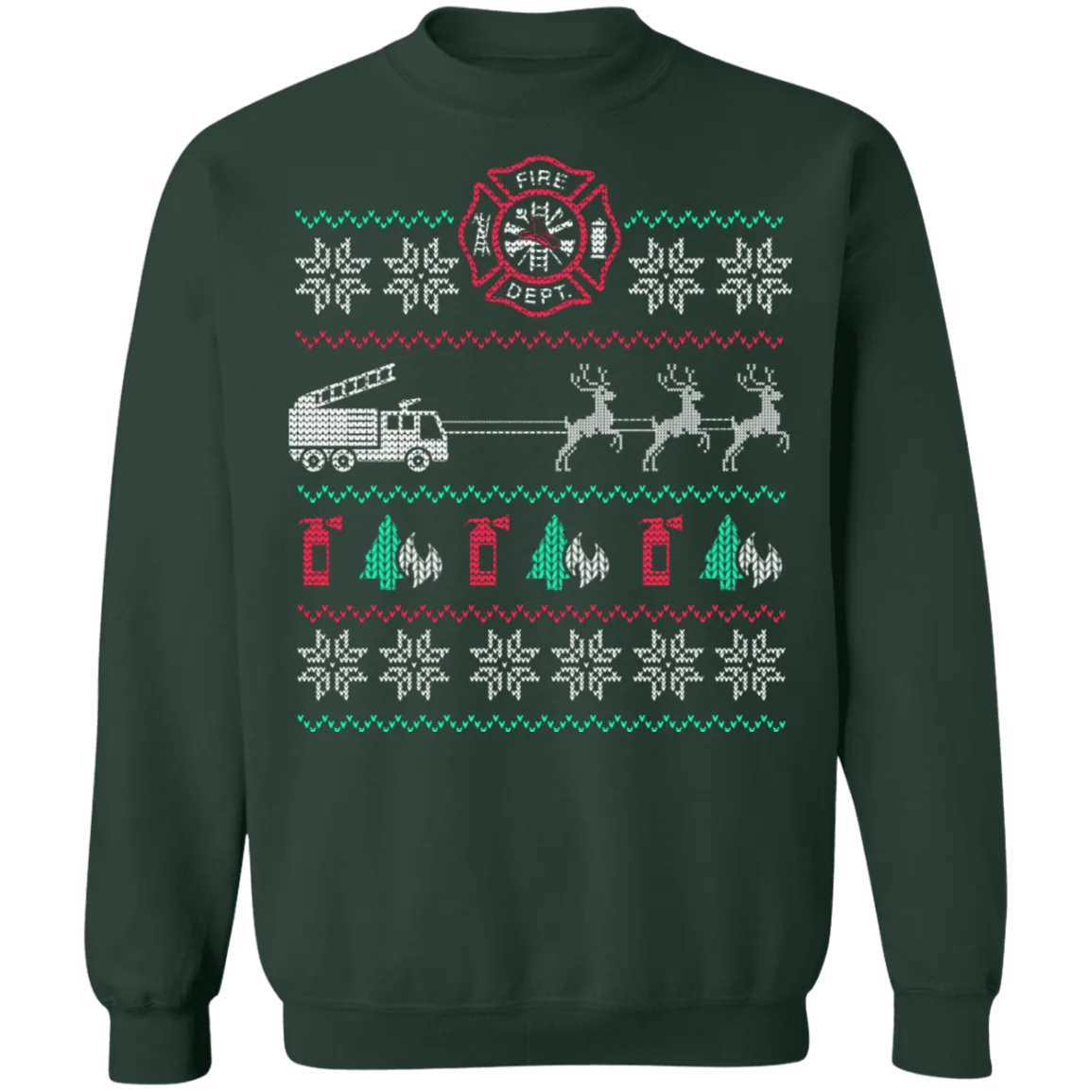 Fire Engine Ugly Christmas Sweater