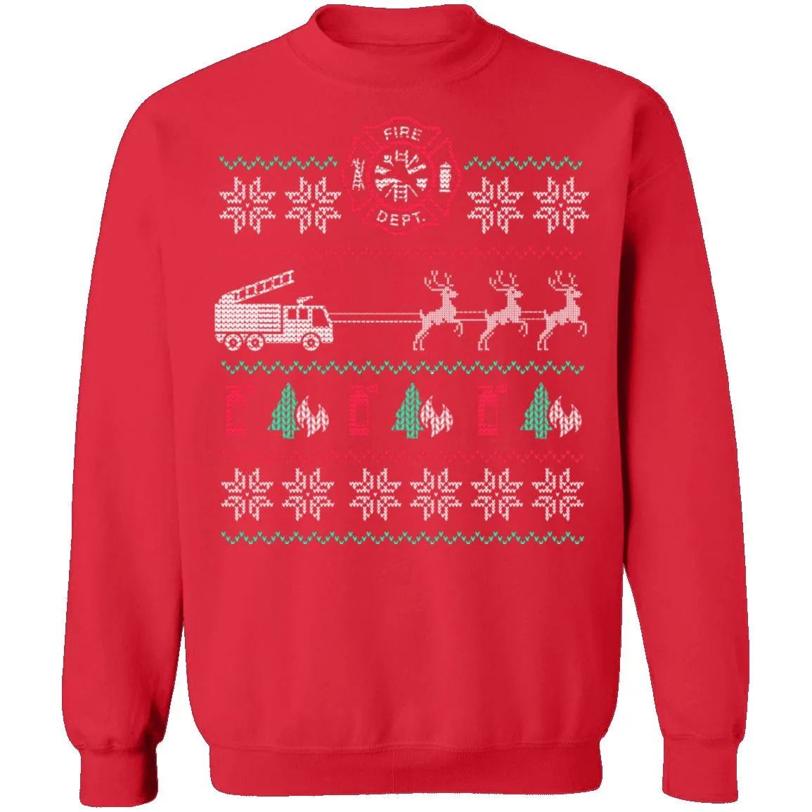 Fire Engine Ugly Christmas Sweater