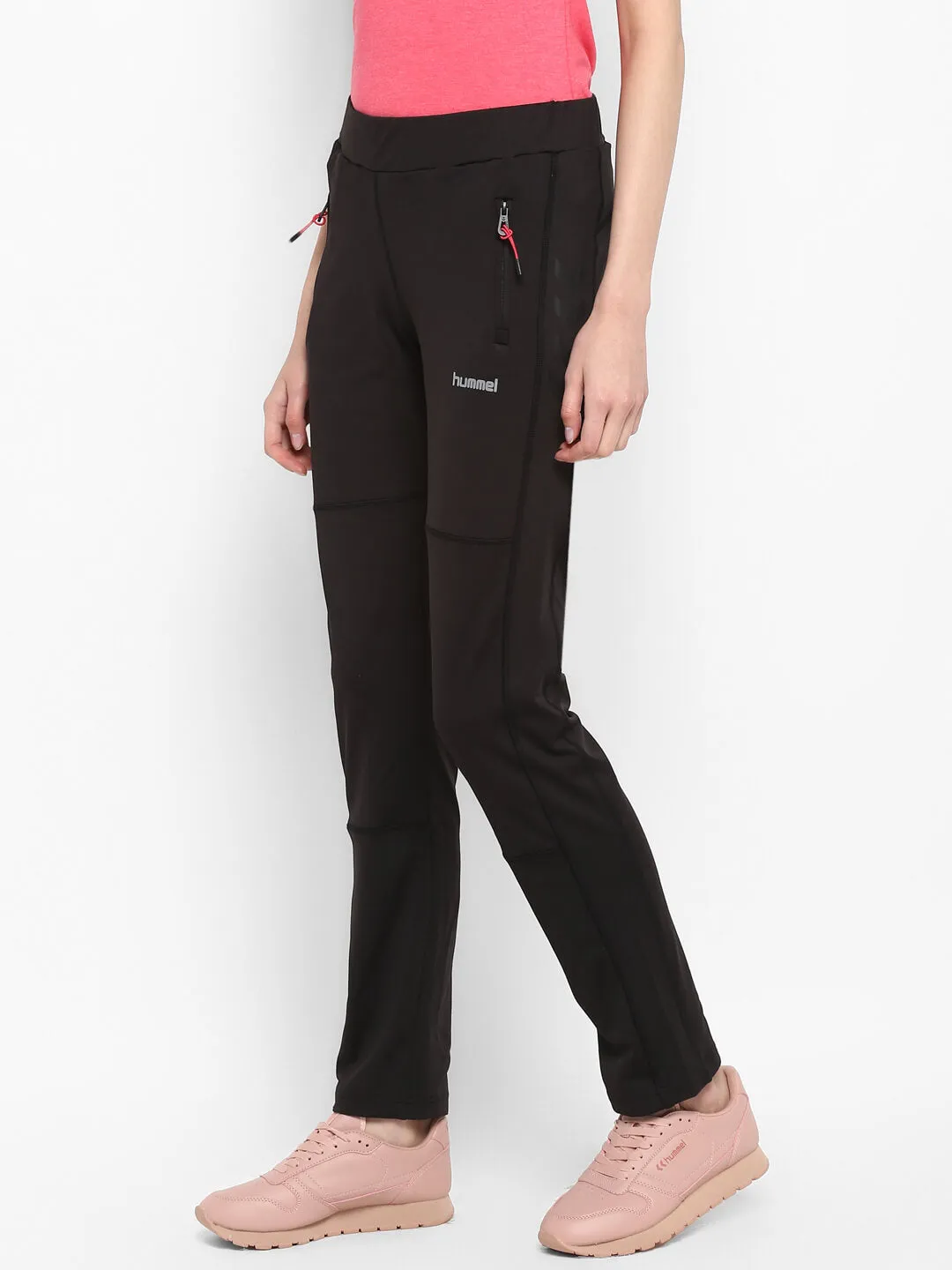 Garnet Women Polyester Black Training Pant