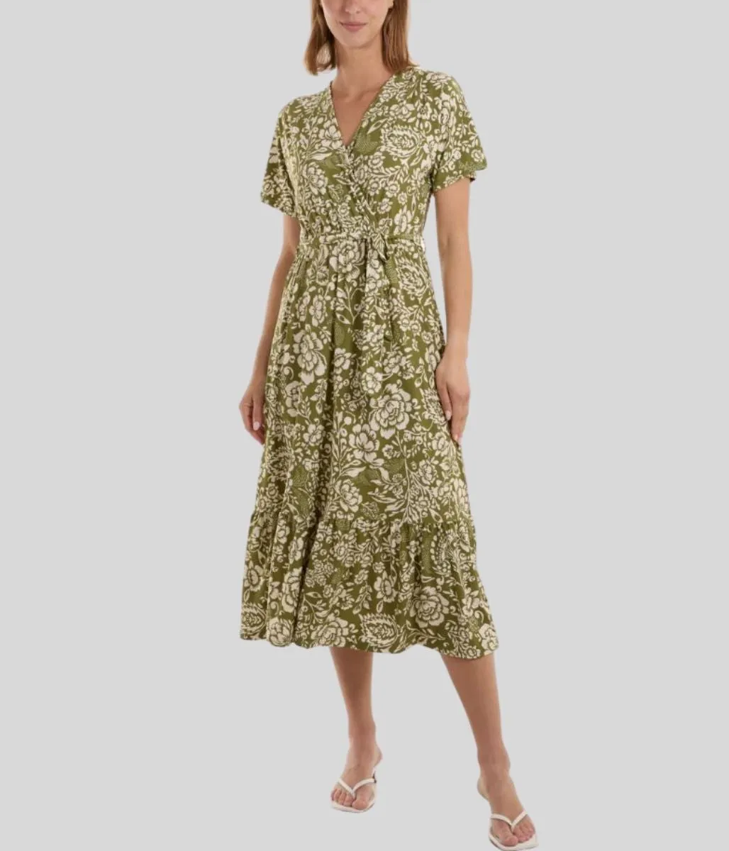 Green Sophia Midi Dress