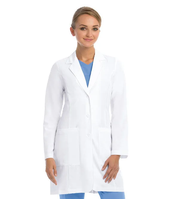 Greys Anatomy Signature 35 IN Two Pocket Stretch Womens Lab Coat