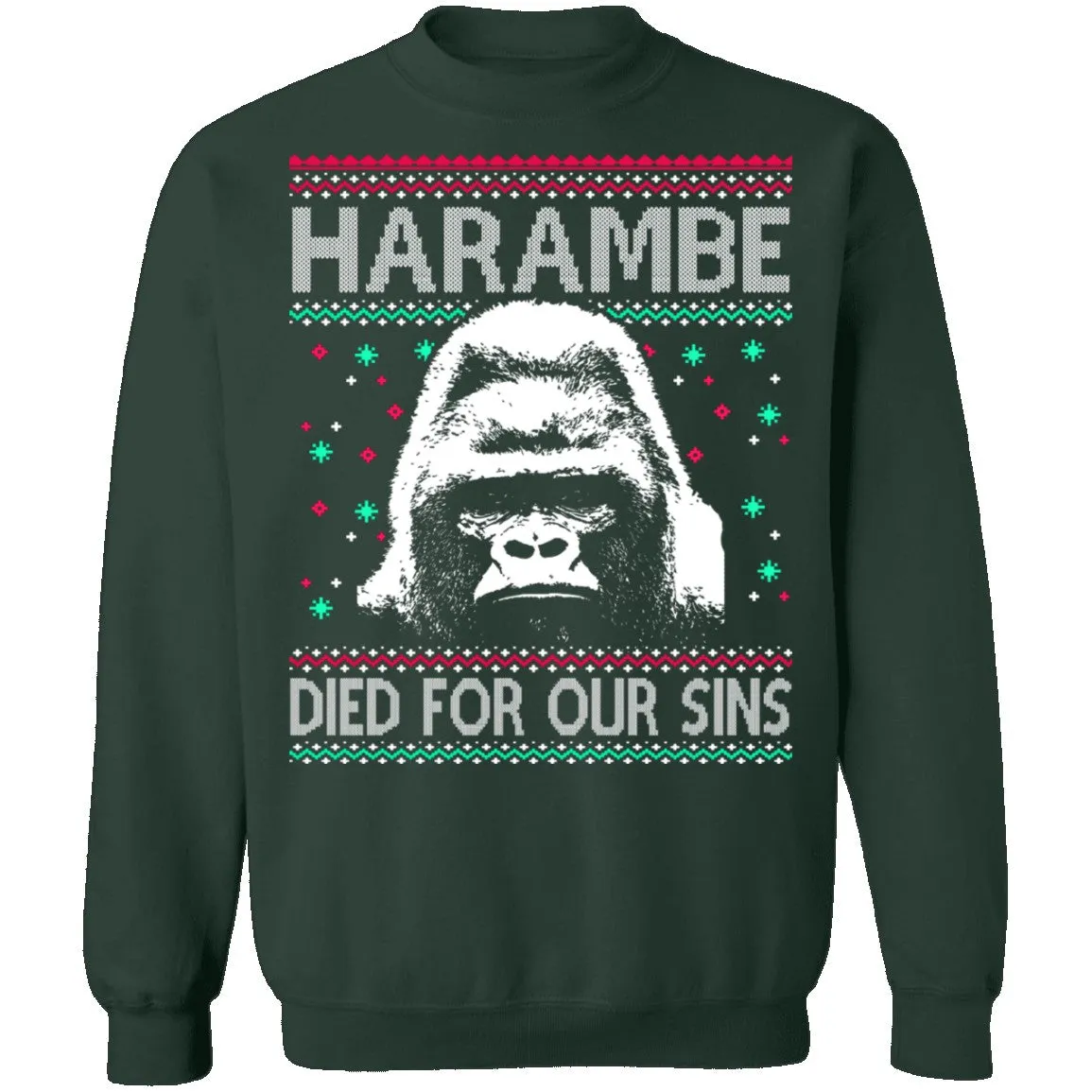 Harambe Ugly Christmas Sweater