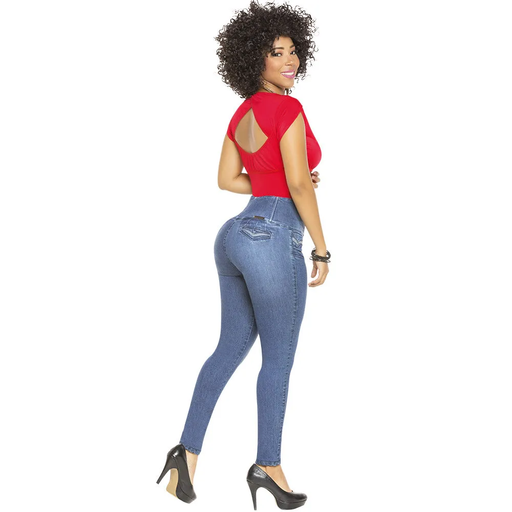 High wide waist skinny Jean for women - J8912