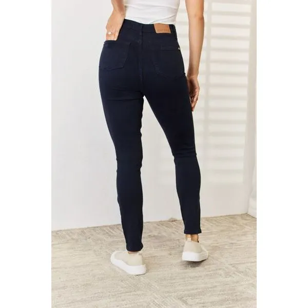 Judy Blue Full Size Garment Dyed Tummy Control Skinny Jeans