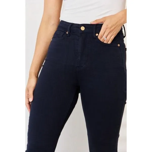 Judy Blue Full Size Garment Dyed Tummy Control Skinny Jeans