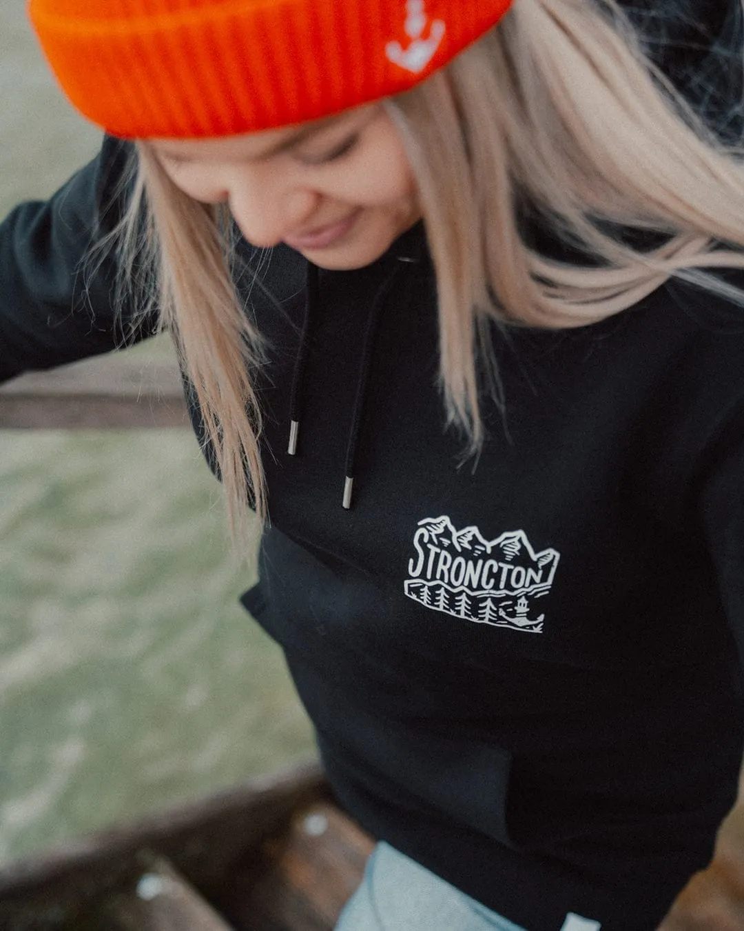 Keep Showing Up Organic Hoodie - Black