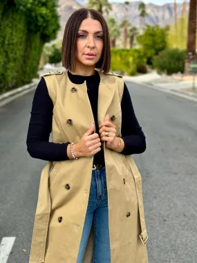 Kylie Sleeveless Trench