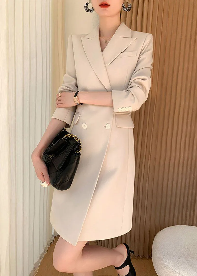 Long Sleeve Double Breasted Blazer Dress