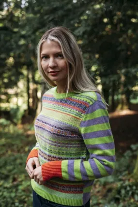 NEW Eribé Stobo Fairisle Sweater in Luscious