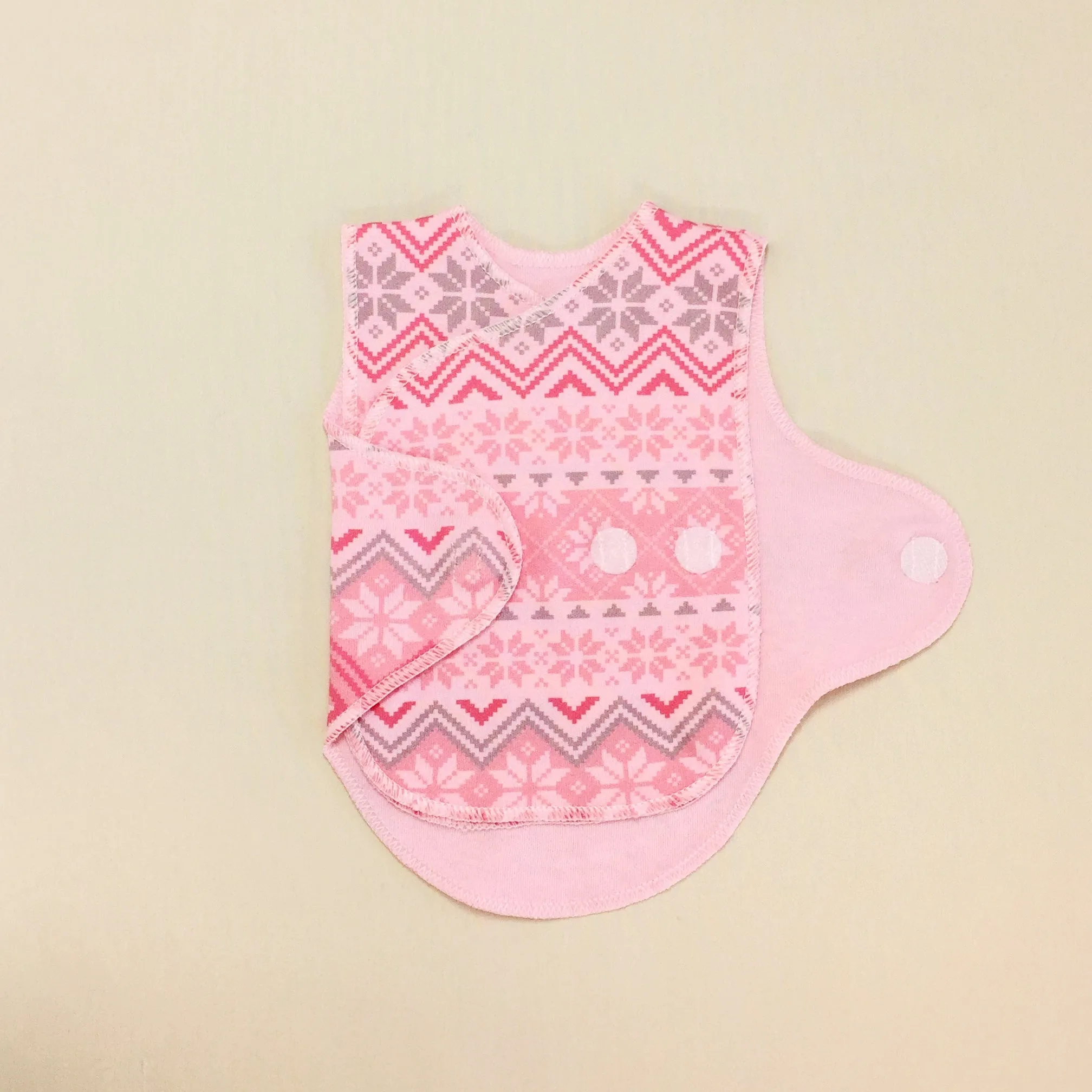 NICU Friendly Wrap Set Pink Nordic