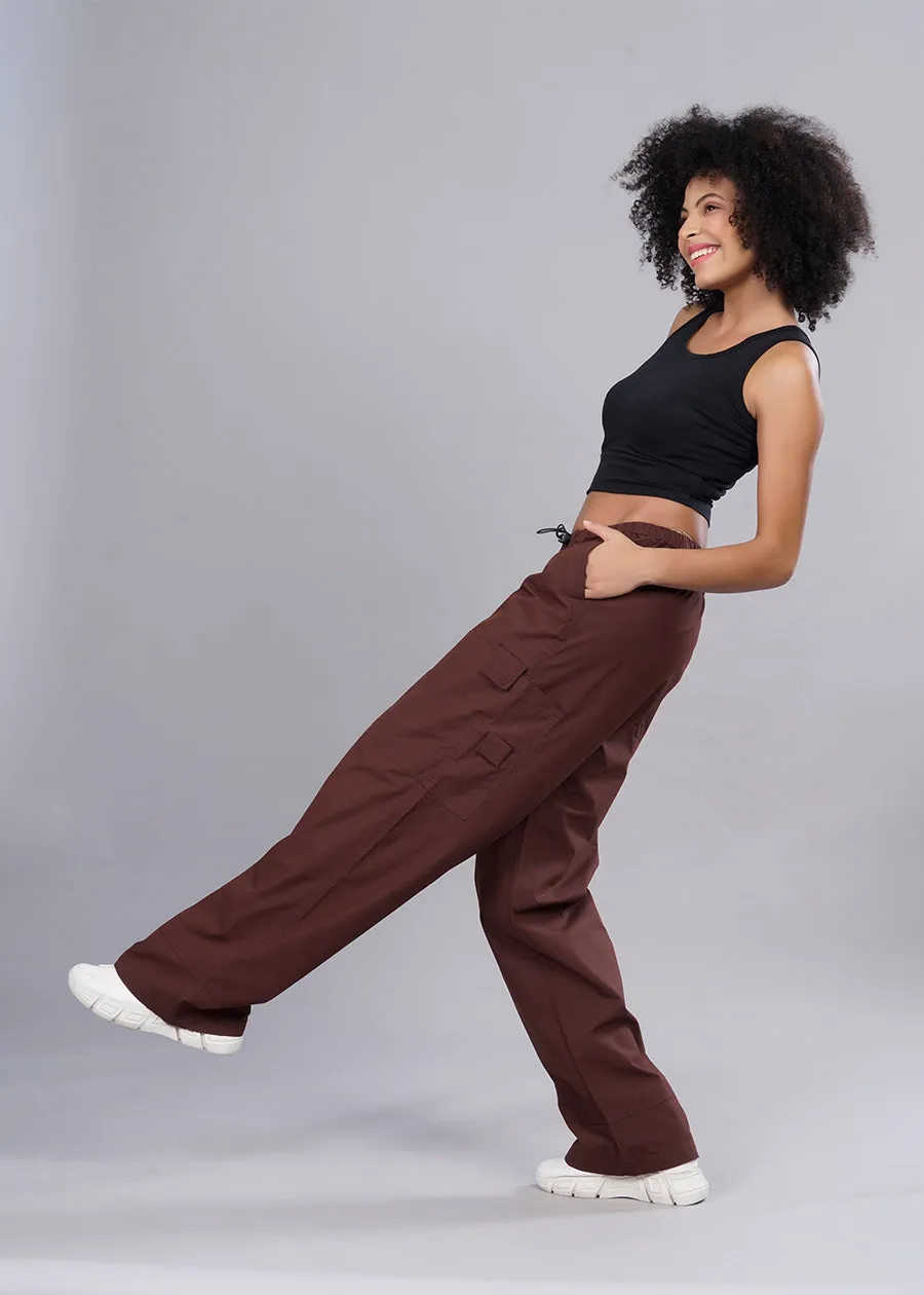 Parachute Pants For Women - Cocoa