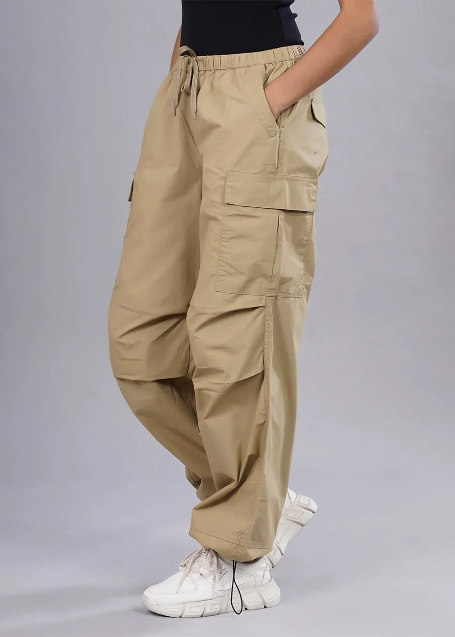 Parachute Pants For Women - Khaki