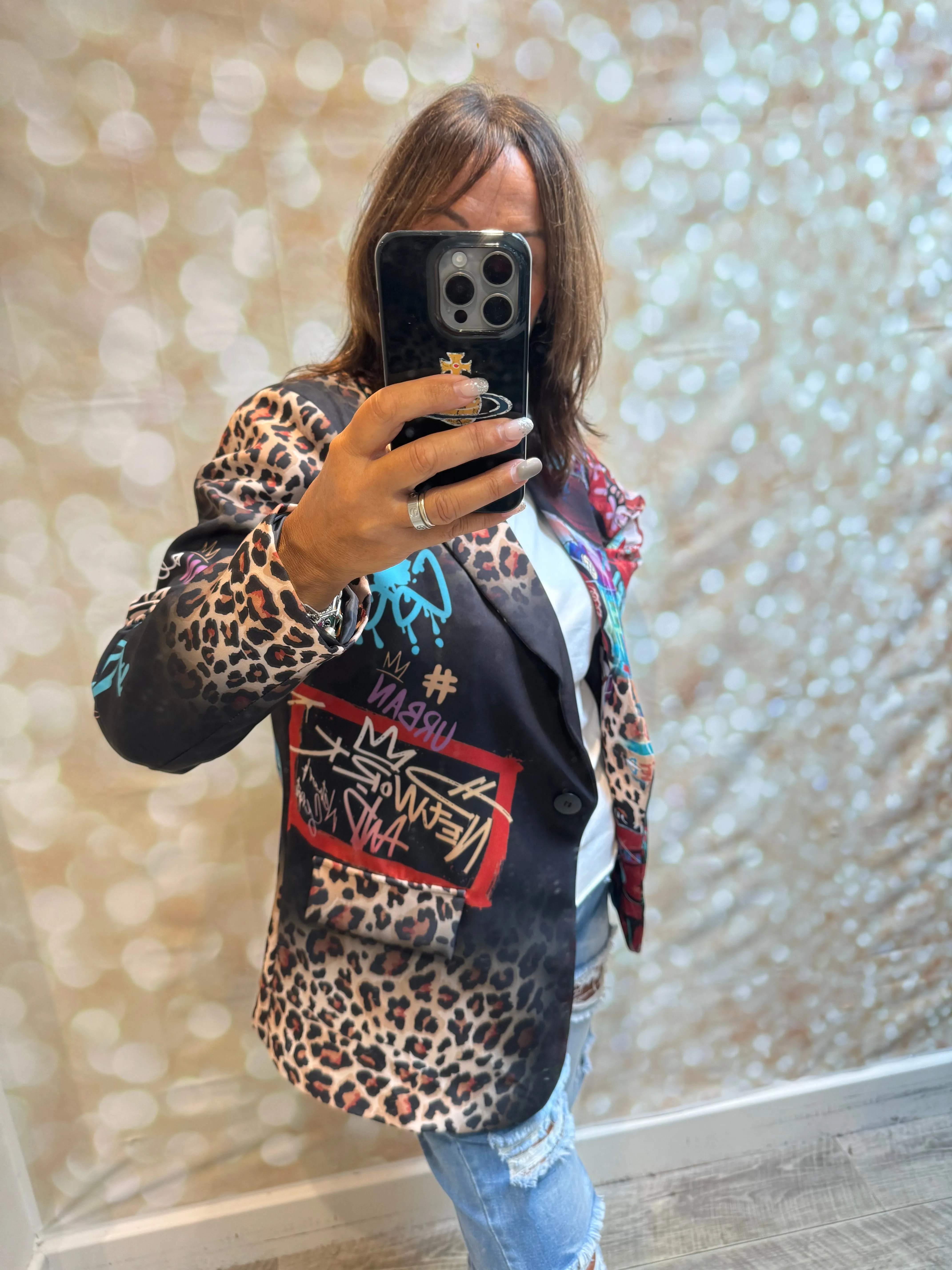 Patterned Blazer