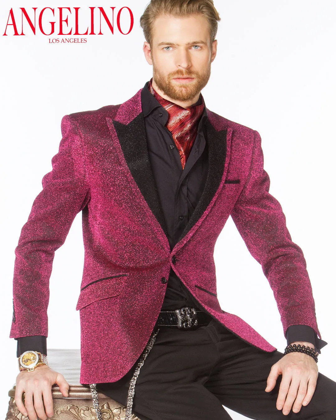 Prom Blazer - Lurex Pink - prom - Wedding