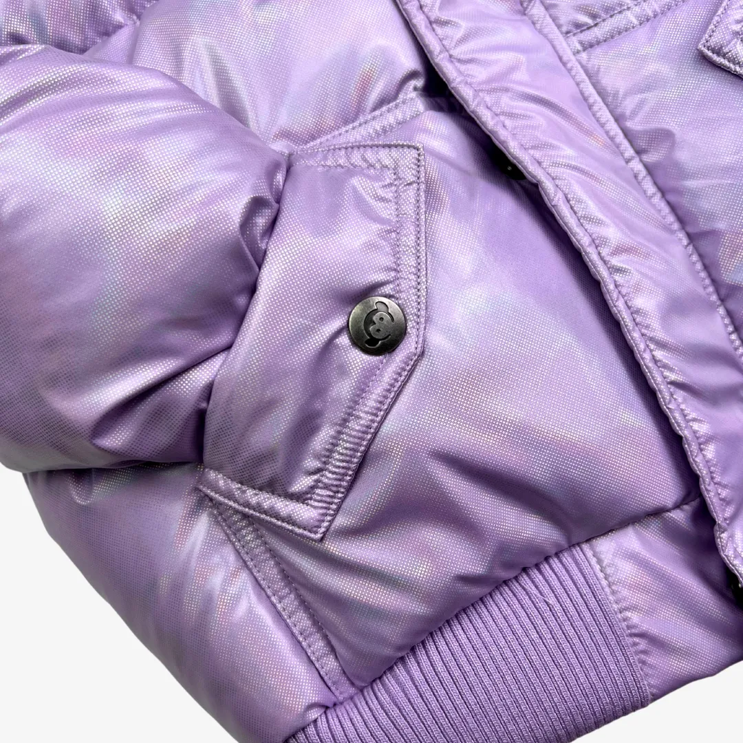 Puffy Coat | Metallic Lavender