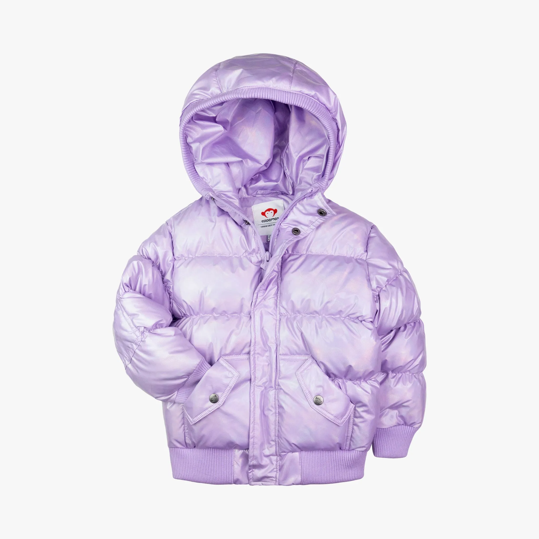 Puffy Coat | Metallic Lavender