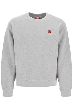 "boke flower detail sweatshirt FE65SW2234MF PEARL GREY