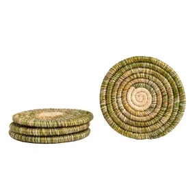 Restorative Greens Coasters - Forest, Set of 4 by Kazi Goods