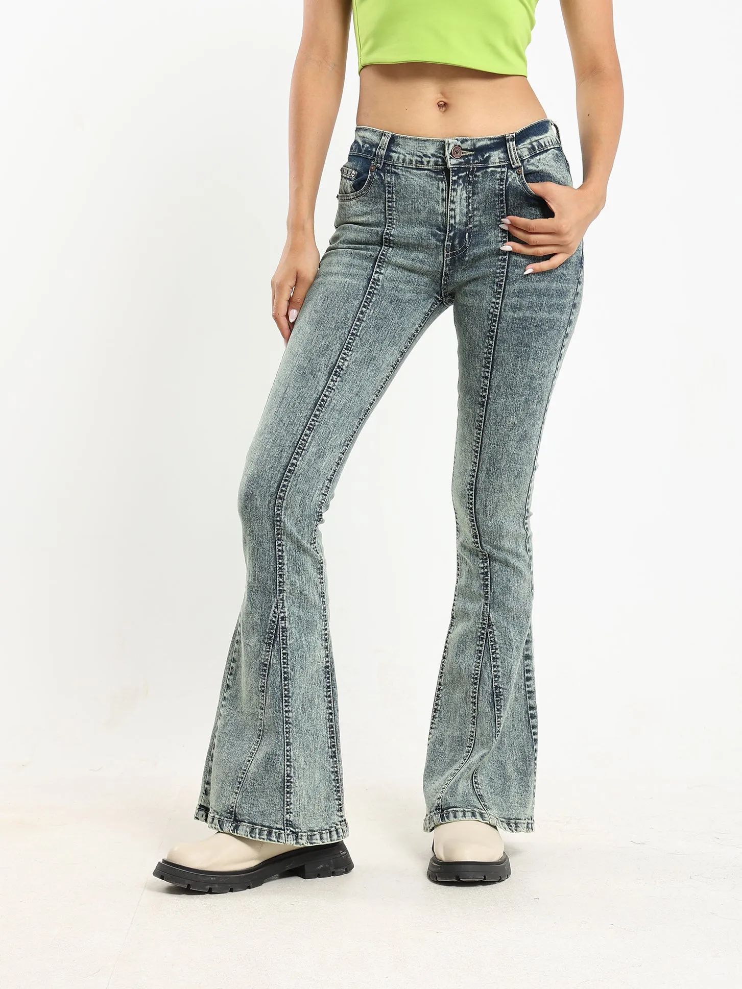 Retro Pants - Light Wash