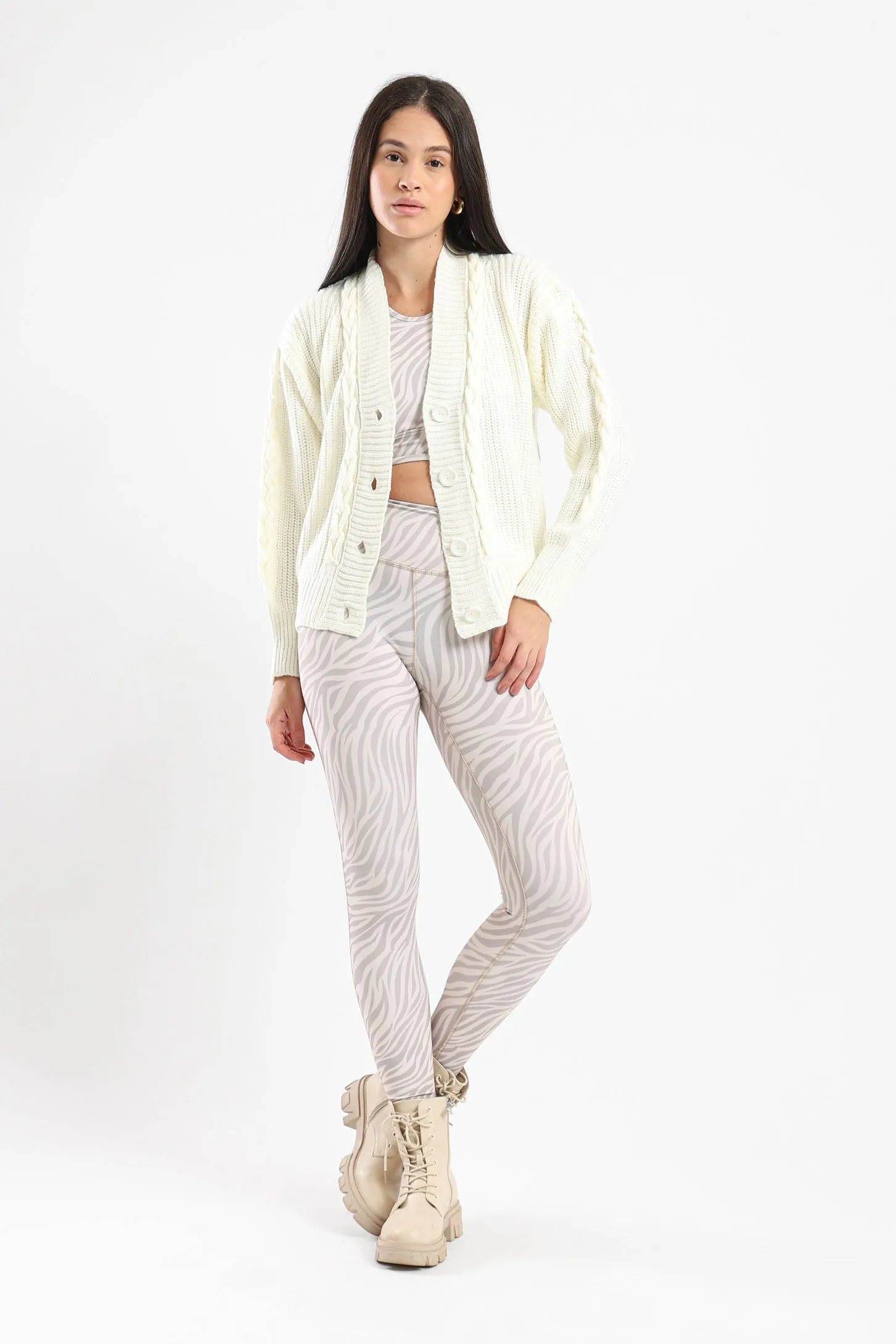 SNUGGLE KNIT CARDIGAN - IVORY