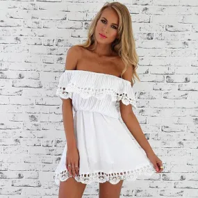 Sweet Vintage Lace Mini Dress