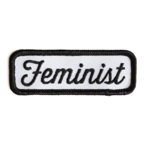 These Are Things - Feminist Black Embroidered Iron-On Patch