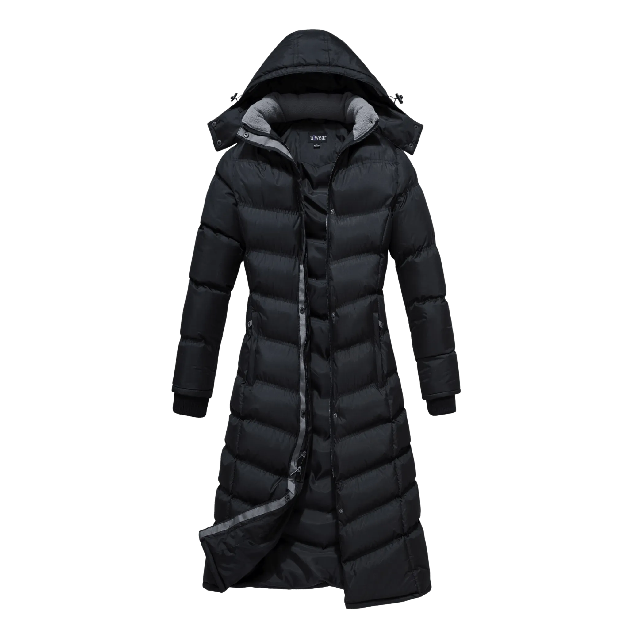 U2Wear Full Length Ladies Water Resistant Puffer Coat