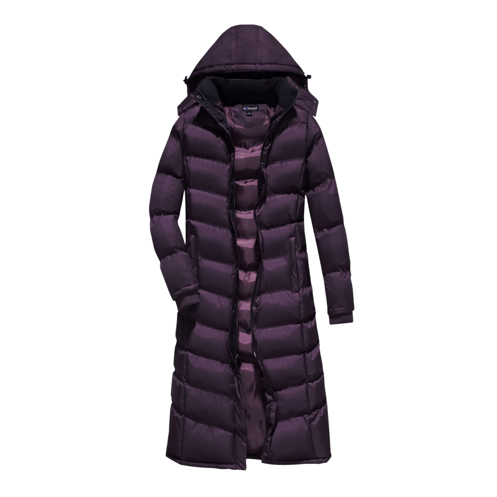 U2Wear Full Length Ladies Water Resistant Puffer Coat