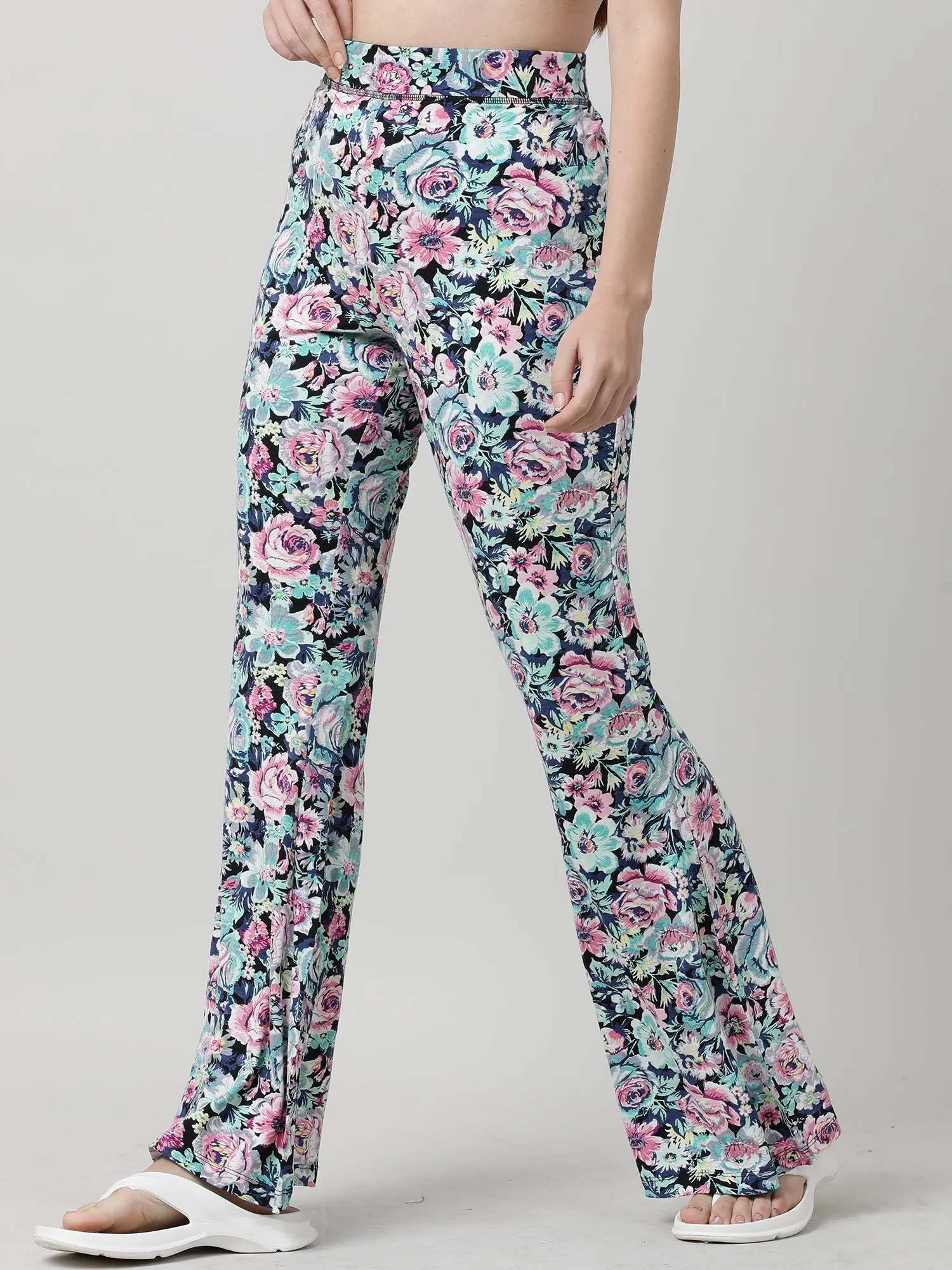 Women Floral Print Lounge Pants