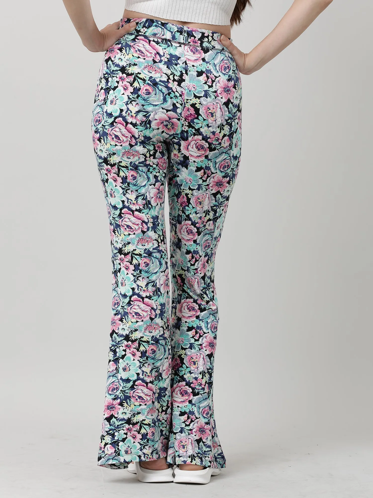 Women Floral Print Lounge Pants