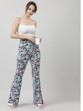 Women Floral Print Lounge Pants