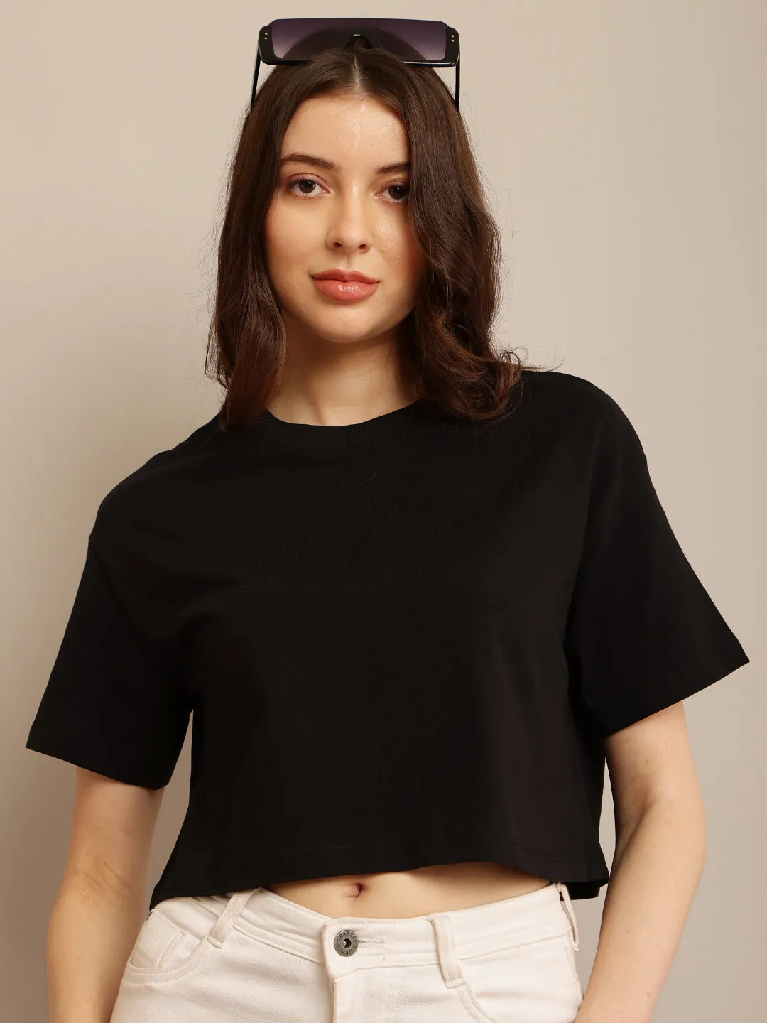 Women Loose Fit Crop Top