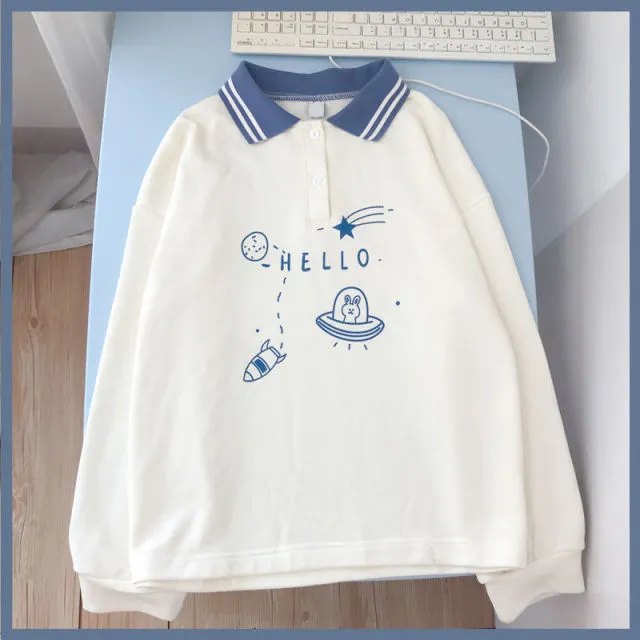 Women Sweatshirts Autumn Casual Vintage  Hoodie