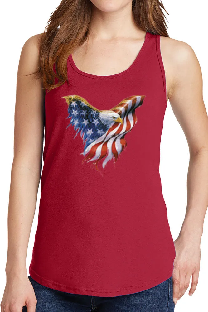 Women's American Eagle Flag Core Cotton Tank Tops -XS~4XL