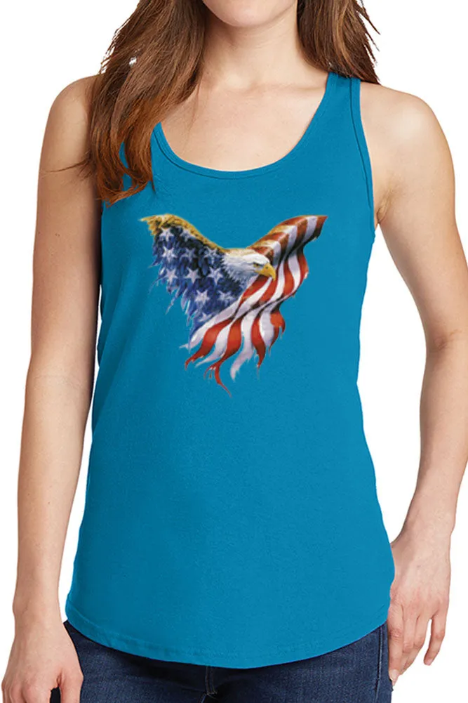 Women's American Eagle Flag Core Cotton Tank Tops -XS~4XL