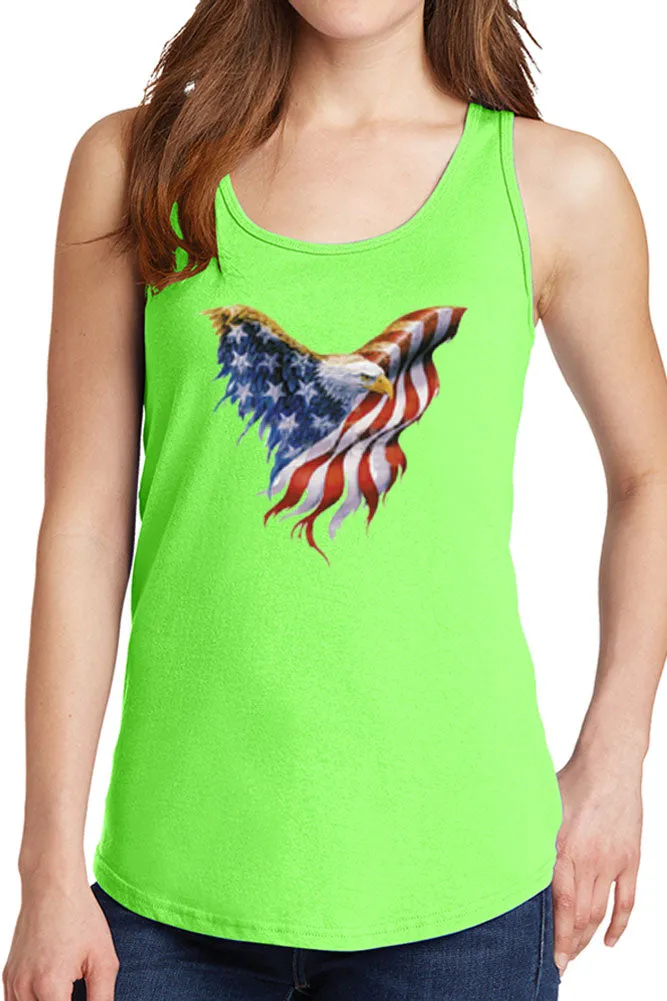 Women's American Eagle Flag Core Cotton Tank Tops -XS~4XL