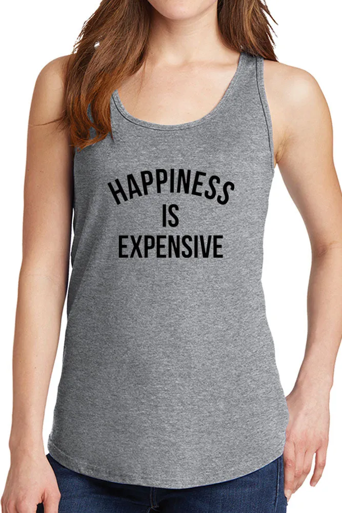 Women's Happiness is Expensive Core Cotton Tank Tops -XS~4XL