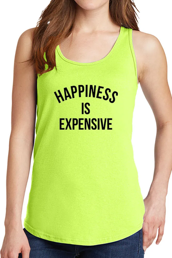 Women's Happiness is Expensive Core Cotton Tank Tops -XS~4XL