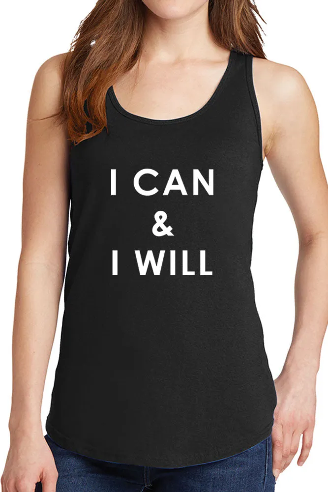 Women's I Can and I Will Core Cotton Tank Tops -XS~4XL