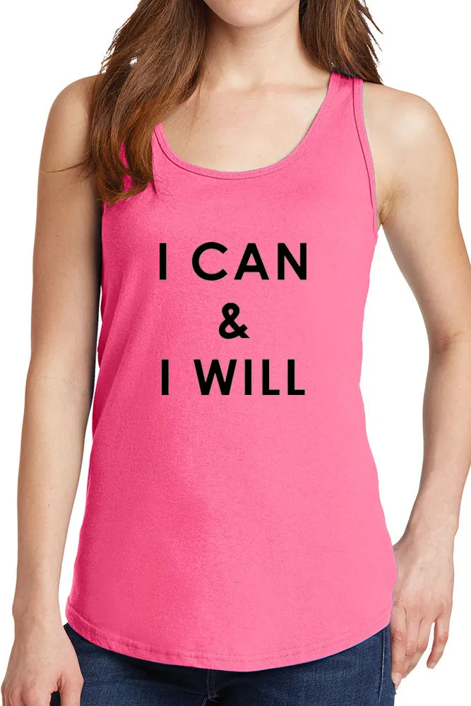 Women's I Can and I Will Core Cotton Tank Tops -XS~4XL