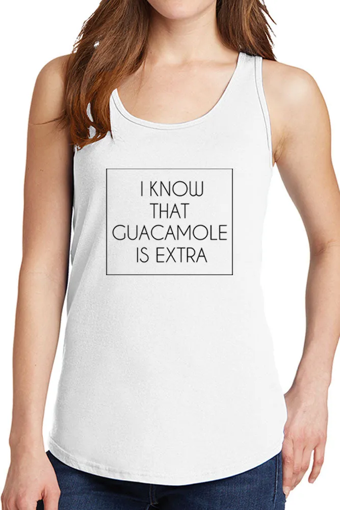 Women's I Know Guacamole is Extra Core Cotton Tank Tops -XS~4XL