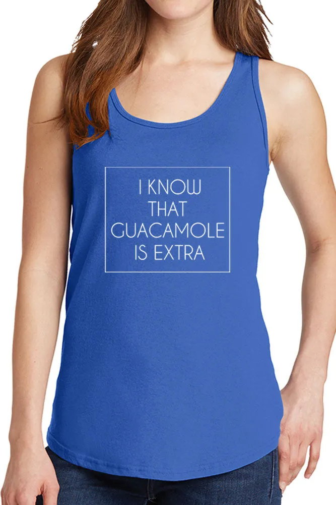 Women's I Know Guacamole is Extra Core Cotton Tank Tops -XS~4XL