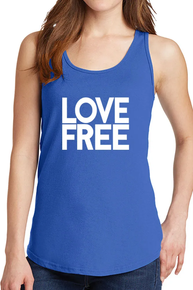 Women's Love Free Design Core Cotton Tank Tops -XS~4XL