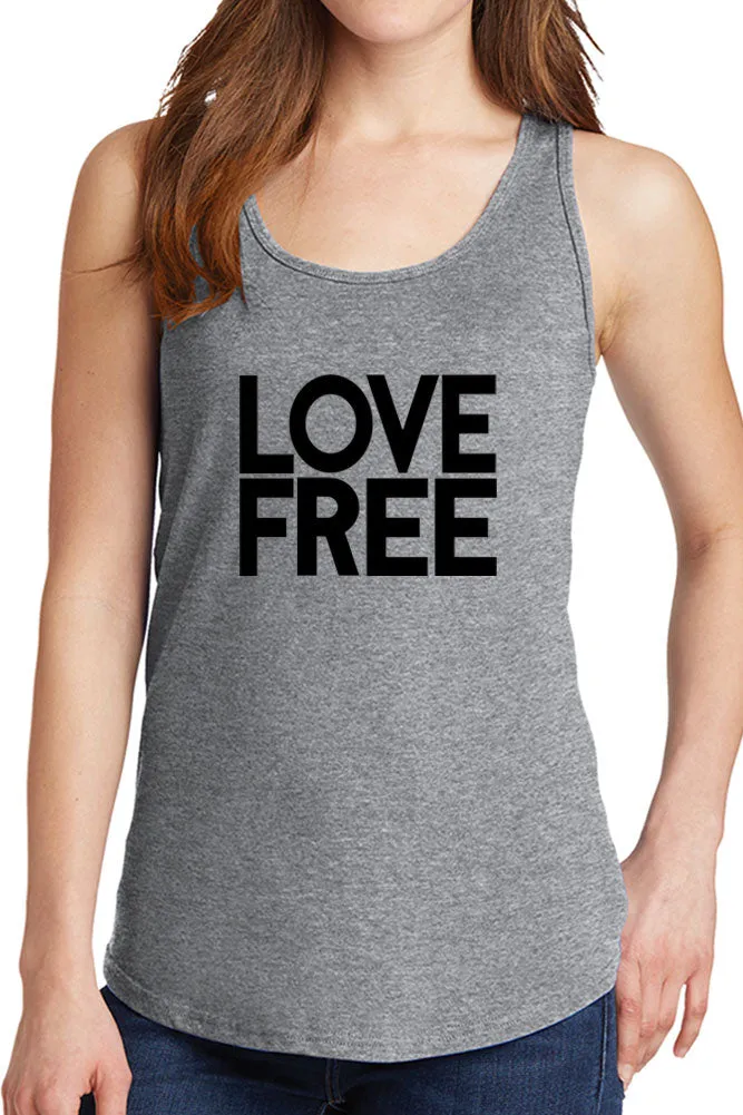 Women's Love Free Design Core Cotton Tank Tops -XS~4XL