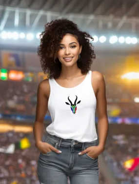 WORLD CHAMPS PRIDE RACERBACK VEST - WHITE - UNISEX